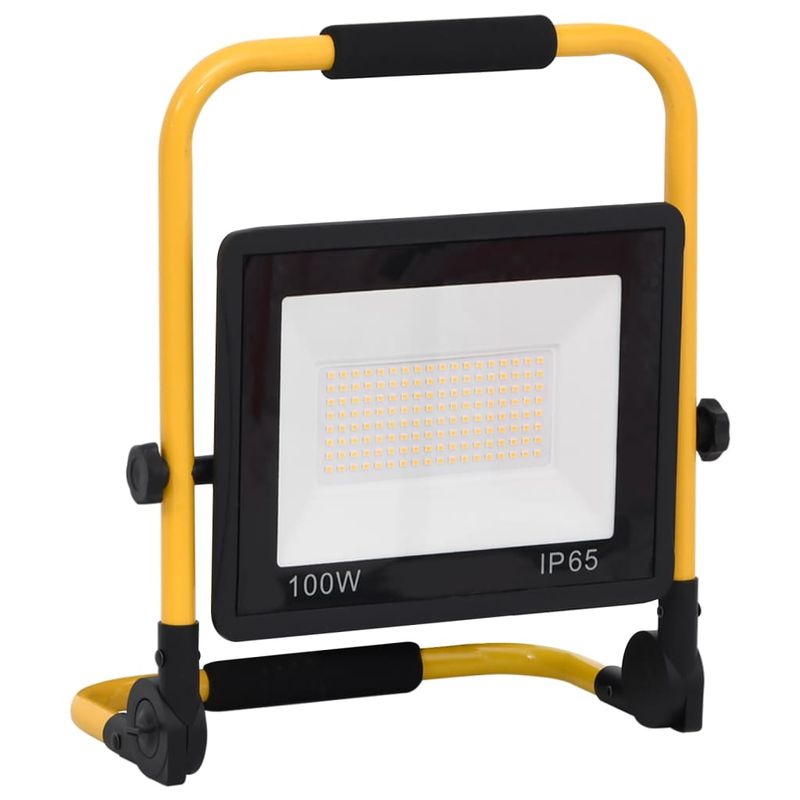 Casa si Gradina - Corpuri si surse de iluminat - Plafoniere, aplice si spoturi - Proiector cu LED si maner, alb cald, 100 W - Infinity.ro