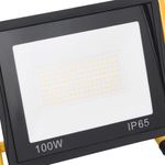 Casa si Gradina - Corpuri si surse de iluminat - Plafoniere, aplice si spoturi - Proiector cu LED si maner, alb cald, 100 W - Infinity.ro