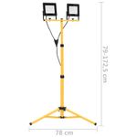 Casa si Gradina - Corpuri si surse de iluminat - Plafoniere, aplice si spoturi - Proiector cu LED si trepied, 2x50 W, alb rece - Infinity.ro