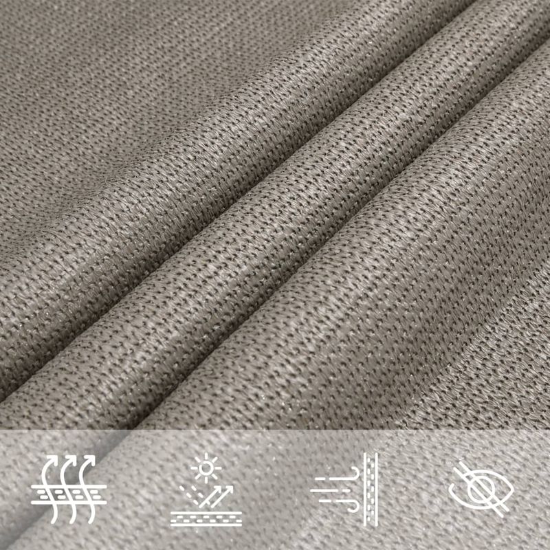 Casa si Gradina - Gradina si terasa - Umbrele si pavilioane - Umbrele - Panza parasolar gri deschis 4x5x5 m HDPE 160 g/m² triunghiular - Infinity.ro