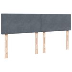 Casa si Gradina - Mobilier - Paturi si accesorii - Paturi - Cadru de pat otoman cu saltele Gri inchis 200x200cm catifea - Infinity.ro