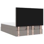 Casa si Gradina - Mobilier - Paturi si accesorii - Paturi - Cadru de pat otoman cu saltea Taupe 140x190cm Material - Infinity.ro