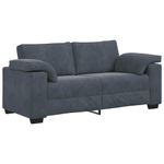 Casa si Gradina - Mobilier - Canapele si coltare - Canapele - Canapea lovesea gri inchis 140 cm catifea - Infinity.ro