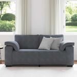 Casa si Gradina - Mobilier - Canapele si coltare - Canapele - Canapea lovesea gri inchis 140 cm catifea - Infinity.ro