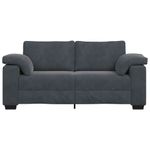 Casa si Gradina - Mobilier - Canapele si coltare - Canapele - Canapea lovesea gri inchis 140 cm catifea - Infinity.ro