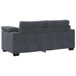 Casa si Gradina - Mobilier - Canapele si coltare - Canapele - Canapea lovesea gri inchis 140 cm catifea - Infinity.ro