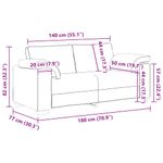 Casa si Gradina - Mobilier - Canapele si coltare - Canapele - Canapea lovesea gri inchis 140 cm catifea - Infinity.ro