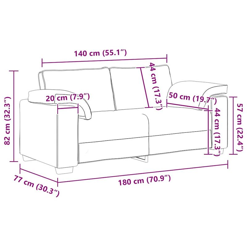 Casa si Gradina - Mobilier - Canapele si coltare - Canapele - Canapea lovesea gri inchis 140 cm catifea - Infinity.ro