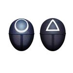 Casa si Gradina - Decoratiuni - Decoratiuni petrecere - Masti si costume carnaval - Set doua masti pentru carnaval, Squid Game, Cerc, Triunghi, Negru - Infinity.ro