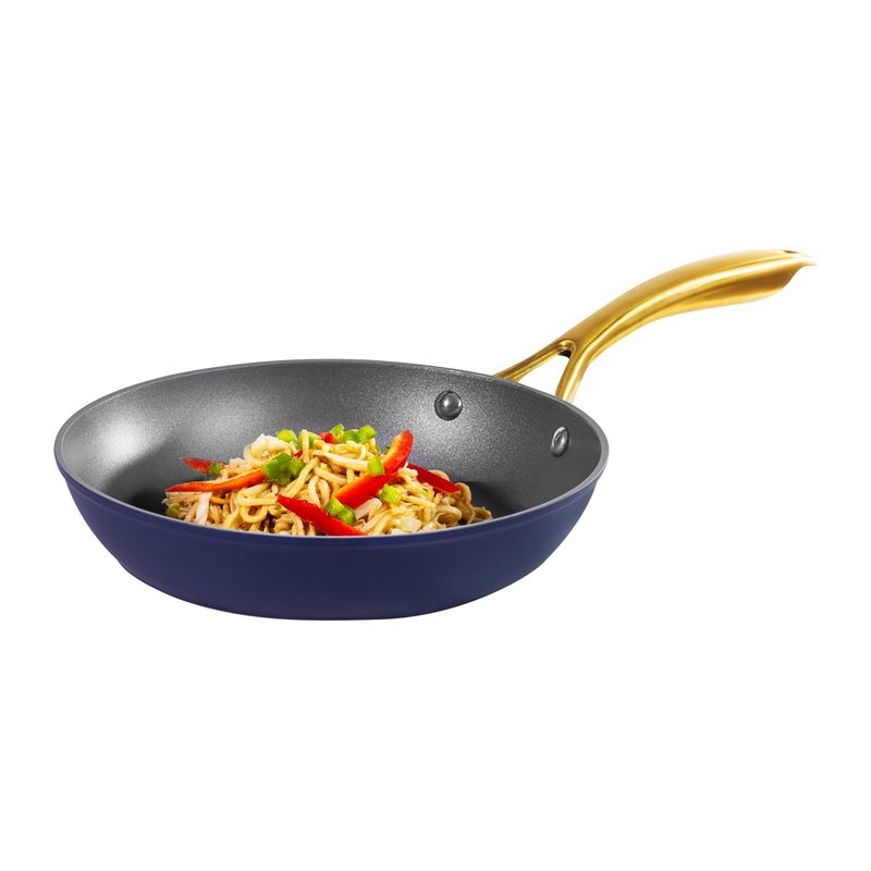 Casa si Gradina - Bucatarie si vesela - Vase pentru gatit - Tigai si seturi - Tigaie universala AMBITION Glam, 24cm, invelis Qualum Basic, bleumarin - Infinity.ro