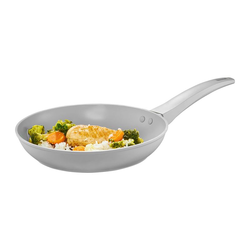 Casa si Gradina - Bucatarie si vesela - Vase pentru gatit - Tigai si seturi - Tigaie universala AMBITION Gris, 24cm, invelis Qualum Basic - Infinity.ro