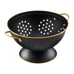 Casa si Gradina - Bucatarie si vesela - Ustensile bucatarie - Site bucatarie, strecuratori si accesorii - Strecuratoare cu manere AMBITION Royal, 24cm, otel, negru - Infinity.ro