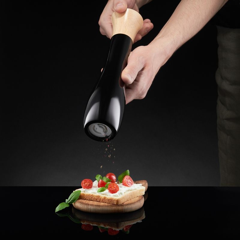 Casa si Gradina - Bucatarie si vesela - Ustensile bucatarie - Rasnite si dozatoare condimente - Rasnita sare sau piper AMBITION Natural, 29cm, negru - Infinity.ro