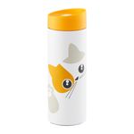 Casa si Gradina - Bucatarie si vesela - Accesorii bar - Termosuri si Cani termos - Cana termos AMBITION Kitty, 340ml, inox, portocaliu, model pisica - Infinity.ro