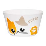 Casa si Gradina - Bucatarie si vesela - Vesela si tacamuri - Farfurii si boluri - Bol AMBITION Kitty, 14cm, portelan, portocaliu, model pisica - Infinity.ro