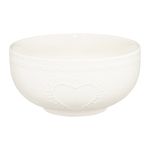 Casa si Gradina - Bucatarie si vesela - Vesela si tacamuri - Farfurii si boluri - Bol mic AMBITION Galactic White, 13cm, portelan, alb, model inima - Infinity.ro