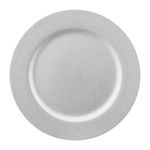 Casa si Gradina - Bucatarie si vesela - Vesela si tacamuri - Farfurii si boluri - Farfurie decorativa AMBITION Decor, 33cm, argintiu, sclipici - Infinity.ro