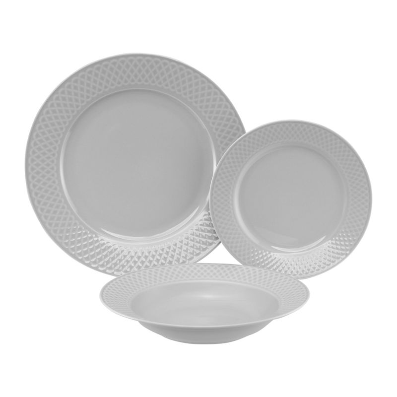 Casa si Gradina - Bucatarie si vesela - Vesela si tacamuri - Farfurii si boluri - Farfurie desert AMBITION Sonia, 19cm, portelan, gri - Infinity.ro