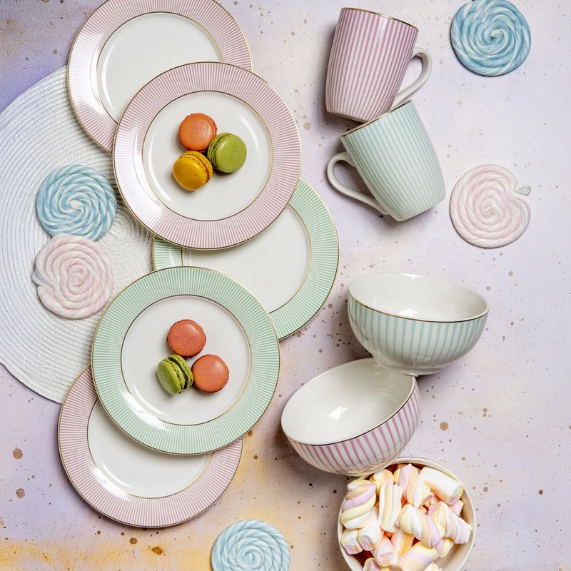 Casa si Gradina - Bucatarie si vesela - Vesela si tacamuri - Farfurii si boluri - Bol AMBITION Bliss, 13cm, portelan, menta - Infinity.ro