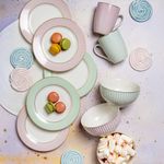 Casa si Gradina - Bucatarie si vesela - Vesela si tacamuri - Farfurii si boluri - Farfurie desert AMBITION Bliss, 19cm, portelan, menta - Infinity.ro