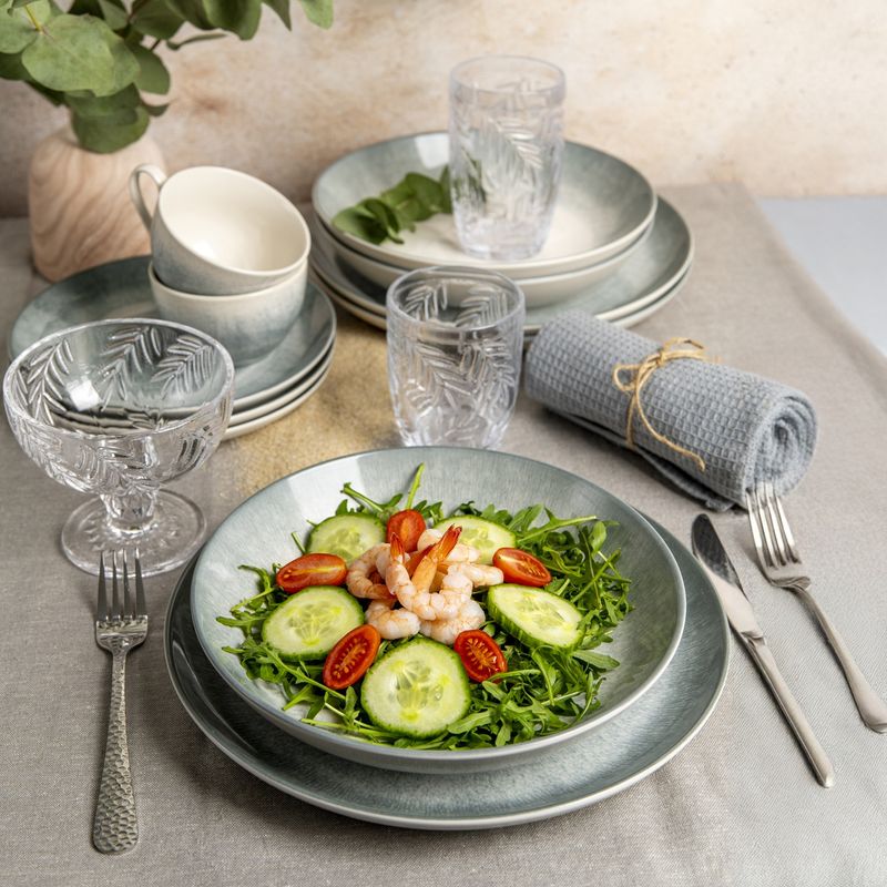 Casa si Gradina - Bucatarie si vesela - Vesela si tacamuri - Farfurii si boluri - Farfurie plata AMBITION Aqua, 27cm, ceramica - Infinity.ro