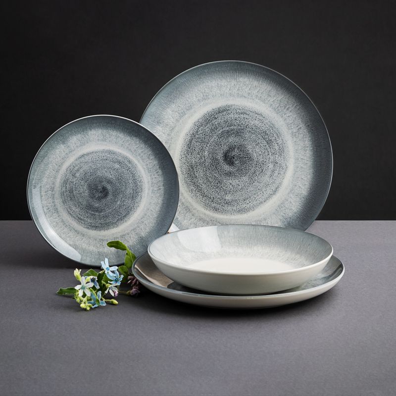 Casa si Gradina - Bucatarie si vesela - Vesela si tacamuri - Farfurii si boluri - Farfurie plata AMBITION Aqua, 27cm, ceramica - Infinity.ro