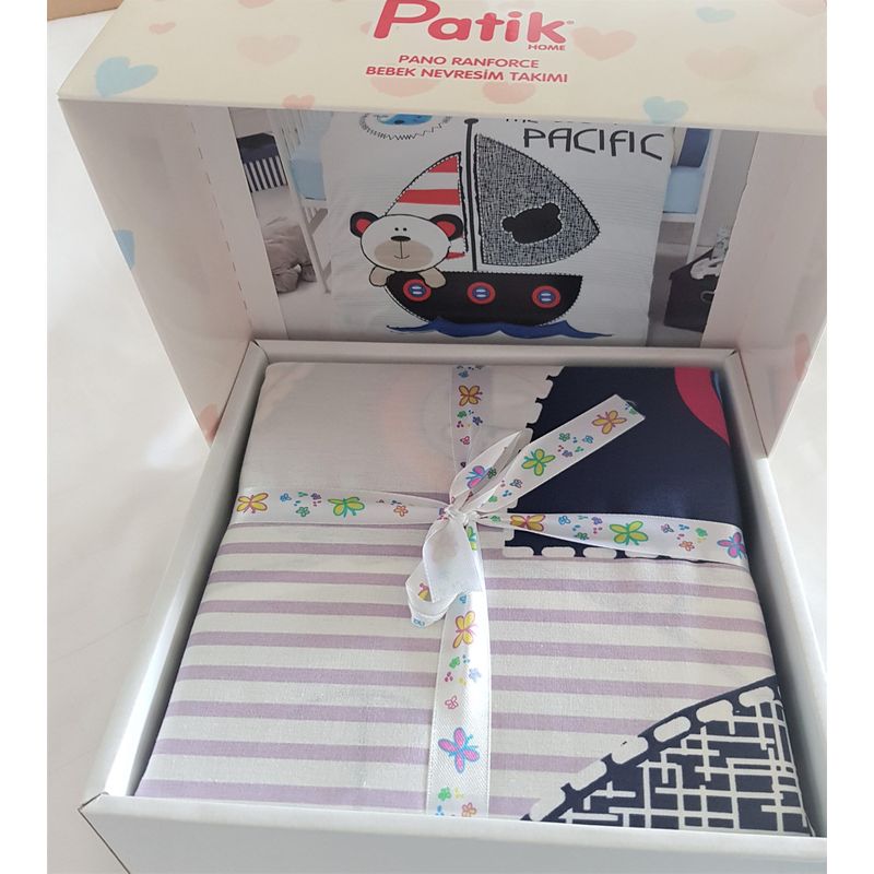 Casa si Gradina - Textile si covoare - Lenjerii de pat - Lenjerii copii - Lenjerie completa 4 piese patut Kotonia Home Bebe - Toys 14, 100% bumbac - Infinity.ro