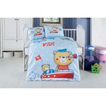 Casa si Gradina - Textile si covoare - Lenjerii de pat - Lenjerii copii - Set complet 8 piese patut Kotonia Home Bebe - Sailor, 100% bumbac cu protectii burete pentru patut - Infinity.ro