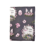 Casa si Gradina - Textile si covoare - Textile bucatarie - Fete de masa - Fata de masa Kotonia Home, Paste, 100% bumbac, tesatura gofrata, gri antracit, 160x160 cm - Infinity.ro