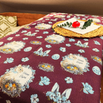 Casa si Gradina/Textile si covoare/Textile bucatarie/Fete de masa - Fata de masa Kotonia Home, Paste, 100% bumbac, tesatura gofrata, Mov, 160x160 cm - Infinity.ro