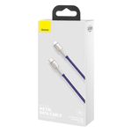 Laptop, Telefoane si Tablete - Telefoane mobile si accesorii - Accesorii Telefoane - Cabluri si adaptoare telefoane - Cablu Type-C to Lightning, Fast Charging PD20W, 480Mbps, 2.4A, 1m - Baseus Cafule Series Metal (CATLJK-A05) - Mov - Infinity.ro