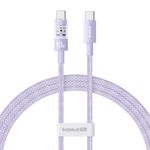 Laptop, Telefoane si Tablete - Telefoane mobile si accesorii - Accesorii Telefoane - Cabluri si adaptoare telefoane - Cablu USB-C la Type-C, Super Fast Charging 100W, 1m - Baseus Gem (P10373000511-00) - Mov - Infinity.ro