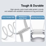 Laptop, Telefoane si Tablete - Telefoane mobile si accesorii - Accesorii Telefoane - Cabluri si adaptoare telefoane - Cablu USB la Type-C, Super Fast Charging 100W, 2m - Baseus Gem (P10373002211-01) - Alb - Infinity.ro