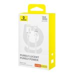 Laptop, Telefoane si Tablete - Telefoane mobile si accesorii - Accesorii Telefoane - Cabluri si adaptoare telefoane - Cablu USB la Type-C, Super Fast Charging 100W, 2m - Baseus Gem (P10373002211-01) - Alb - Infinity.ro