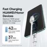 Laptop, Telefoane si Tablete - Telefoane mobile si accesorii - Accesorii Telefoane - Cabluri si adaptoare telefoane - Cablu USB la Type-C, Super Fast Charging 100W, 2m - Baseus Gem (P10373002211-01) - Alb - Infinity.ro