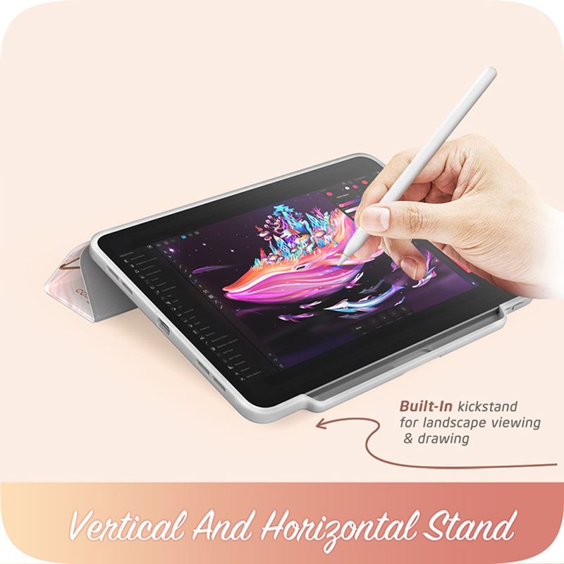 Laptop, Telefoane si Tablete - Tablete si accesorii tablete - Accesorii Tablete - Huse tablete - Husa pentru iPad Pro 11 (2024) - I-Blason Cosmo - Marble - Infinity.ro