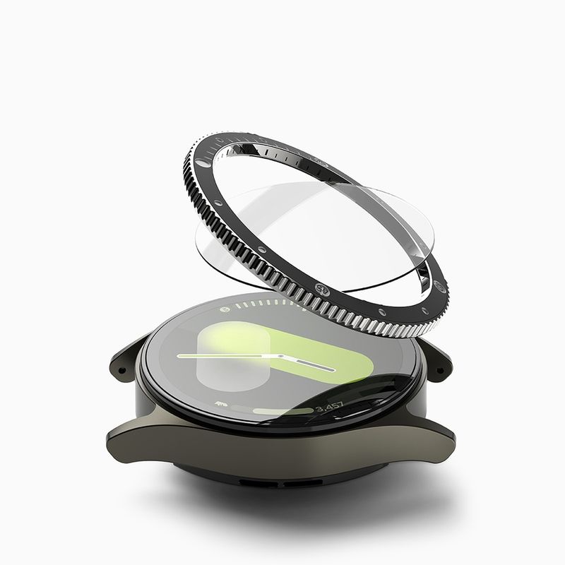 Laptop, Telefoane si Tablete - Wearables si gadgeturi - Wearables - Accesorii wearables - Rama Premium pentru Samsung Galaxy Watch7A 40mm - Ringke Bezel Styling - Negru Pattern2 (CB-GW7-40-99) - Infinity.ro