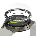 Laptop, Telefoane si Tablete - Wearables si gadgeturi - Wearables - Smartwatch-uri - Rama Premium pentru Samsung Galaxy Watch7A 40mm - Ringke Bezel Styling - Negru Pattern3 (CB-GW7-40-96) - Infinity.ro