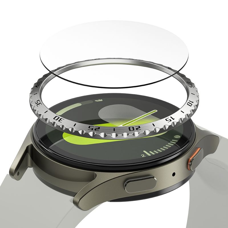 Laptop, Telefoane si Tablete - Wearables si gadgeturi - Wearables - Smartwatch-uri - Rama pentru Samsung Galaxy Watch7A 40mm - Ringke Bezel Styling - Argintiu Pattern5 (CB-GW7-40-01) - Infinity.ro