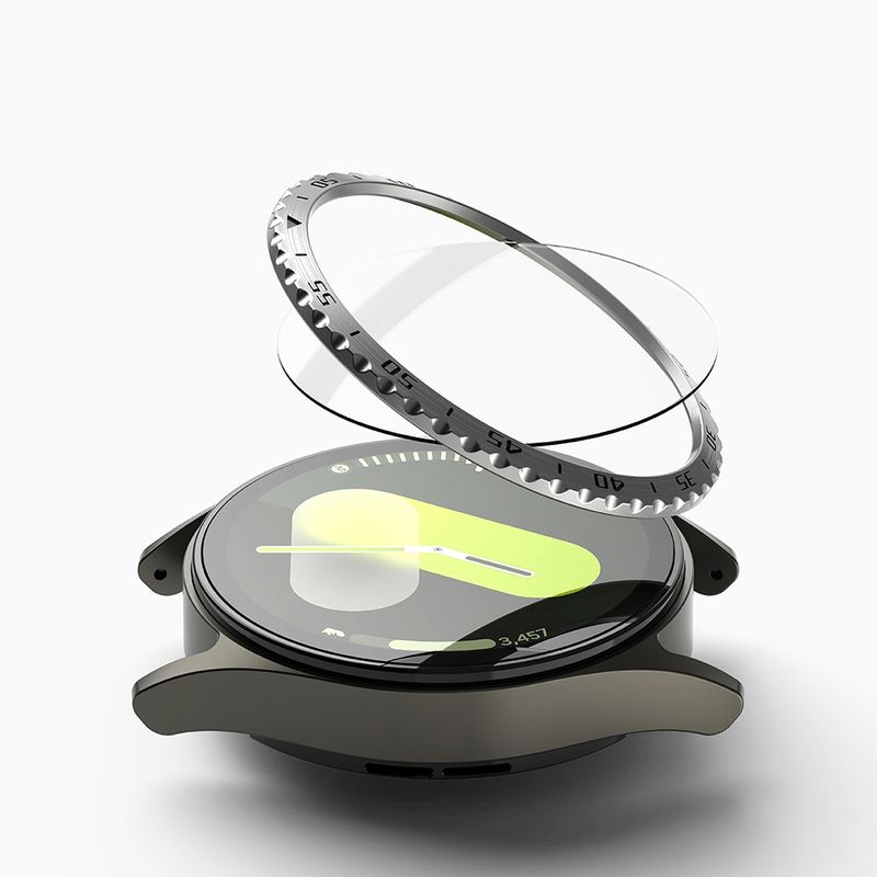 Laptop, Telefoane si Tablete - Wearables si gadgeturi - Wearables - Smartwatch-uri - Rama pentru Samsung Galaxy Watch7A 40mm - Ringke Bezel Styling - Argintiu Pattern5 (CB-GW7-40-01) - Infinity.ro