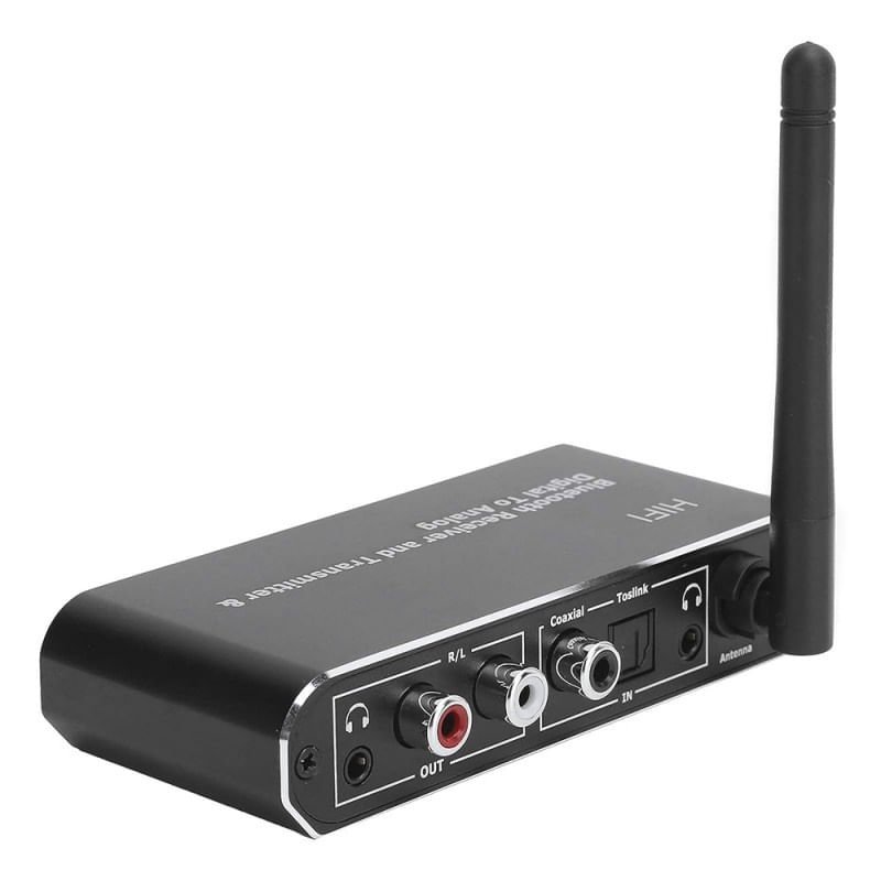 PC, gaming si accesorii - Retelistica - Wireless - Adaptoare wireless - Convertor Audio Digital la Analog Techstar® OT15, Compatibil Bluetooth 5.0, DC 5V, AUX 3.5 mm, Cablu audio optic, RCA - Infinity.ro