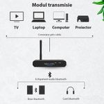 PC, gaming si accesorii - Retelistica - Wireless - Adaptoare wireless - Convertor Audio Digital la Analog Techstar® OT15, Compatibil Bluetooth 5.0, DC 5V, AUX 3.5 mm, Cablu audio optic, RCA - Infinity.ro