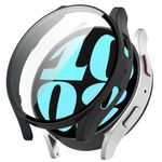 Laptop, Telefoane si Tablete - Wearables si gadgeturi - Wearables - Smartwatch-uri - Husa pentru Samsung Galaxy Watch6 (40mm) + Folie - Techsuit Defense360 Pro - Negru - Infinity.ro