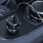 Laptop, Telefoane si Tablete - Telefoane mobile si accesorii - Accesorii Telefoane - Incarcatoare telefoane - Incarcator pentru Masina, 2x Type-C, Dual PD Fast Charging, 72W - Negru - Infinity.ro
