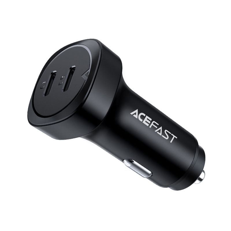 Laptop, Telefoane si Tablete - Telefoane mobile si accesorii - Accesorii Telefoane - Incarcatoare telefoane - Incarcator pentru Masina, 2x Type-C, Dual PD Fast Charging, 72W - Negru - Infinity.ro