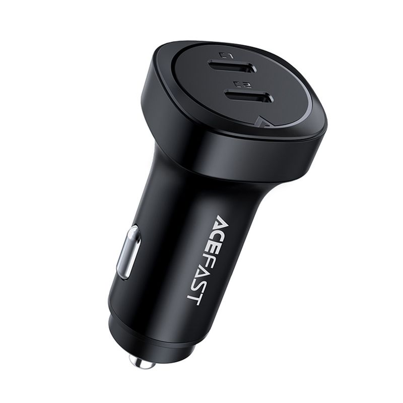 Laptop, Telefoane si Tablete - Telefoane mobile si accesorii - Accesorii Telefoane - Incarcatoare telefoane - Incarcator pentru Masina, 2x Type-C, Dual PD Fast Charging, 72W - Negru - Infinity.ro
