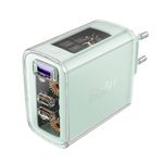 Laptop, Telefoane si Tablete - Telefoane mobile si accesorii - Accesorii Telefoane - Incarcatoare telefoane - Acumulator pentru Priza, 2 X USB-C, USB, GaN, PD65W - Acesfast (A45) - Mountain mist - Infinity.ro
