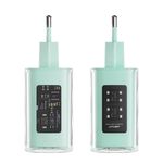 Laptop, Telefoane si Tablete - Telefoane mobile si accesorii - Accesorii Telefoane - Incarcatoare telefoane - Acumulator pentru Priza, 2 X USB-C, USB, GaN, PD65W - Acesfast (A45) - Mountain mist - Infinity.ro