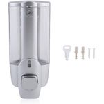 Casa si Gradina - Sanitare - Suporturi si accesorii baie - Dispensere - Dozator De Sapun, Argintiu, Montaj Perete, 350ml - Infinity.ro