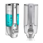 Casa si Gradina - Sanitare - Suporturi si accesorii baie - Dispensere - Dozator De Sapun, Argintiu, Montaj Perete, 350ml - Infinity.ro